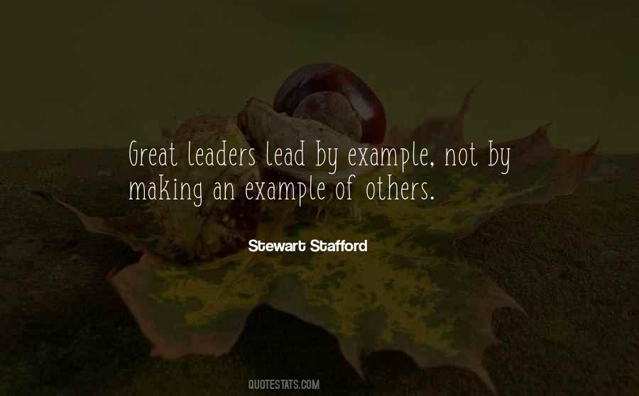 Quotes About Leadership By Example #1781845