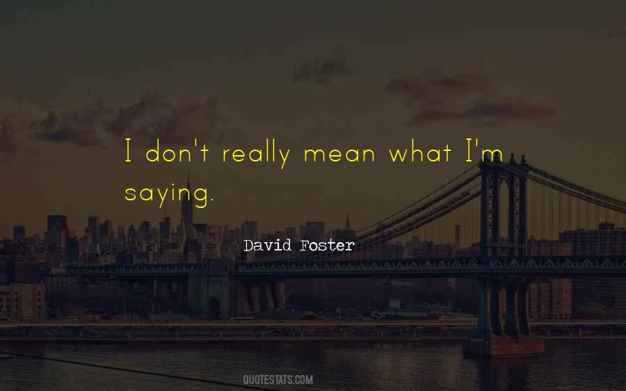 Quotes About Saying Things You Don't Mean #1152934
