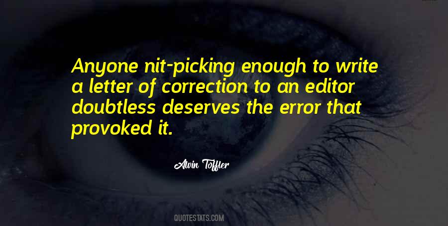 Quotes About Error Correction #1409604