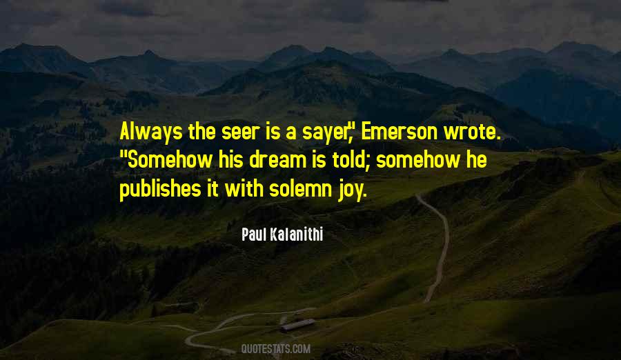 Quotes About Seer #703778