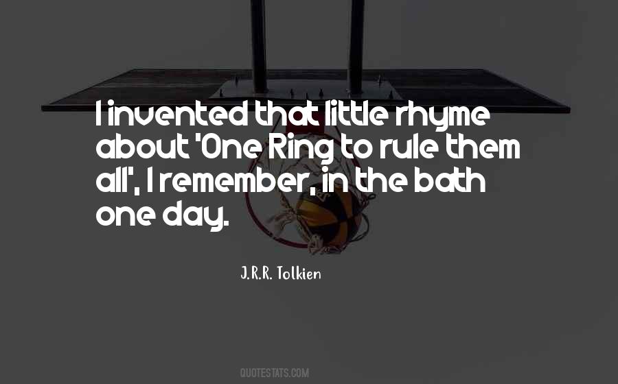 Quotes About The One Ring #318338