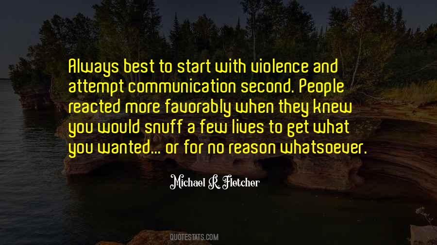 With Violence Quotes #104086