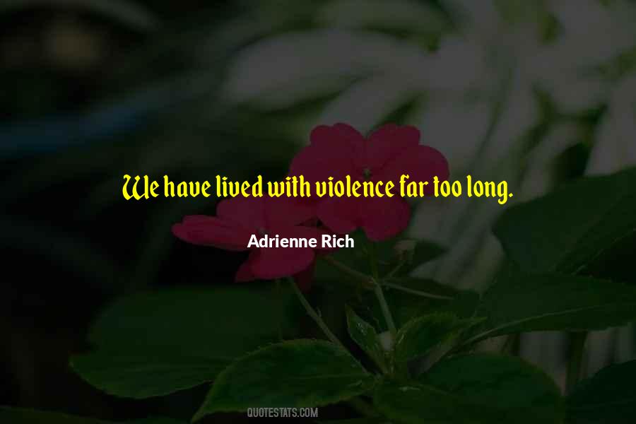 With Violence Quotes #712902