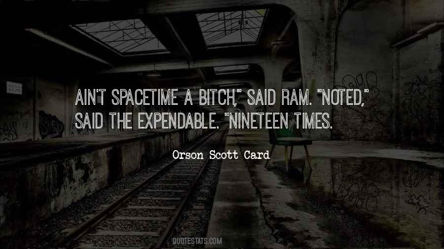 Quotes About Expendable #1566320