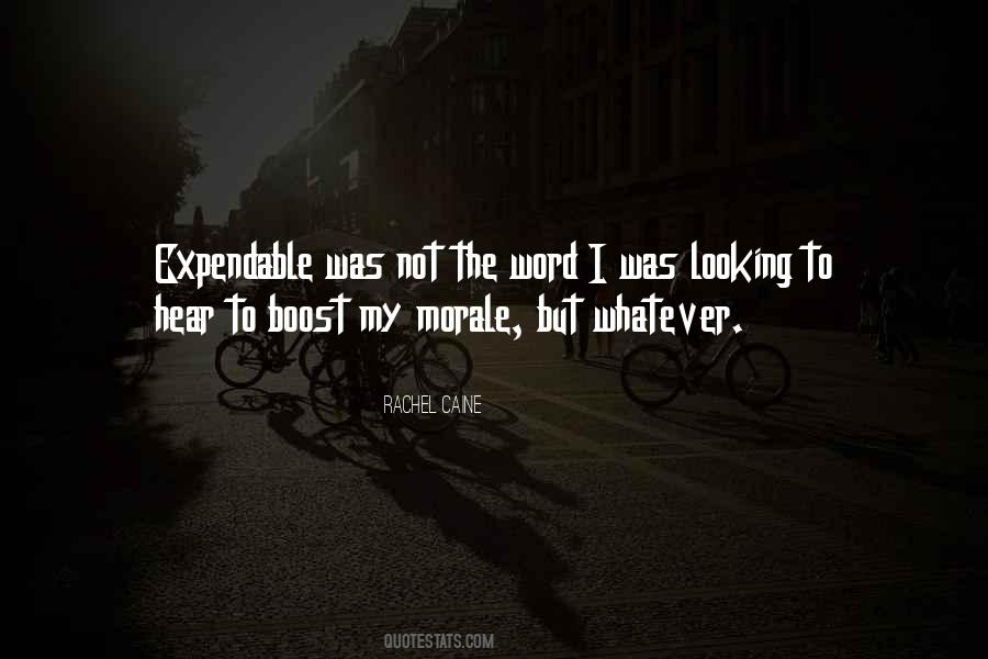 Quotes About Expendable #279580