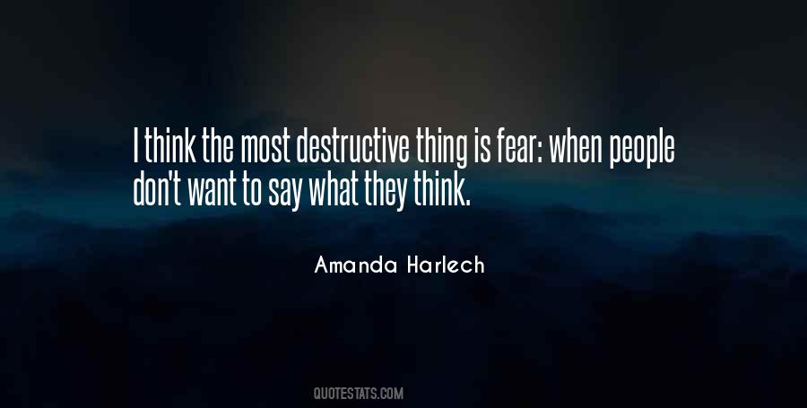 Destructive People Quotes #1555584