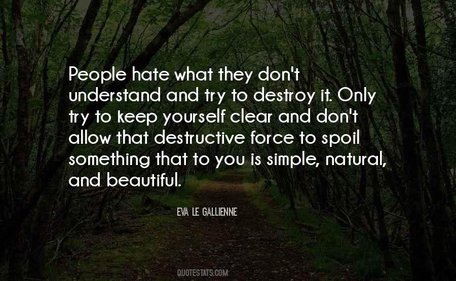 Destructive People Quotes #782506