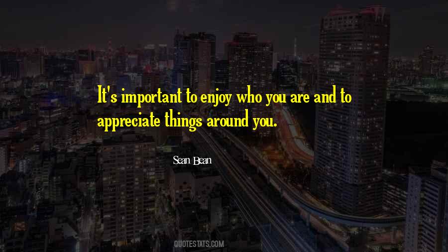 Enjoy And Appreciate Quotes #325073