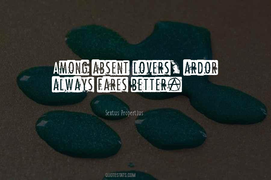 Absent Lovers Quotes #1250737