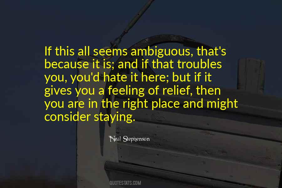 Quotes About Feeling Out Of Place #282485