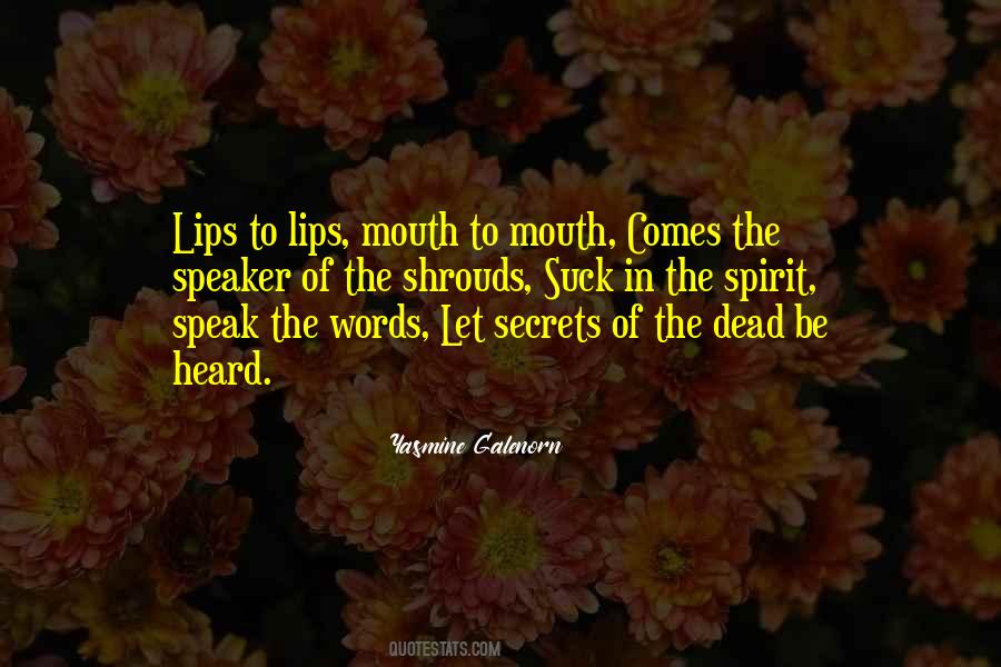 Quotes About Words Of Mouth #375399