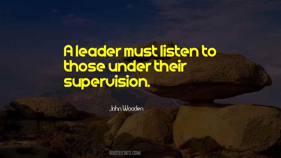 Quotes About Supervision #992558