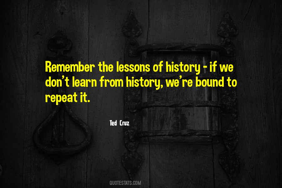 Quotes About Learn From History #1781261