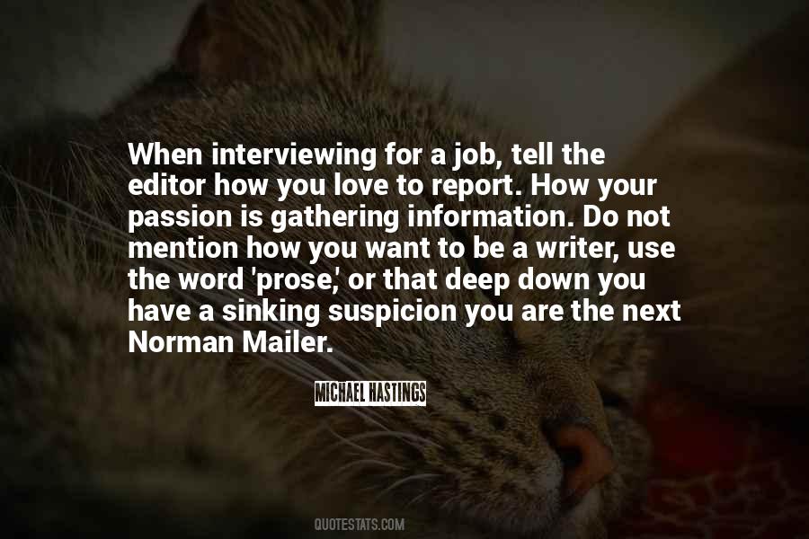 Be A Writer Quotes #1070980