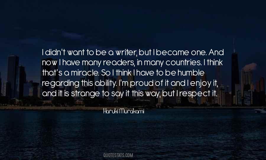 Be A Writer Quotes #1163396