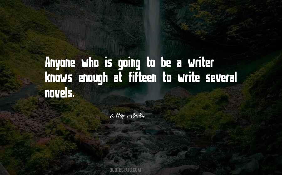 Be A Writer Quotes #1188026