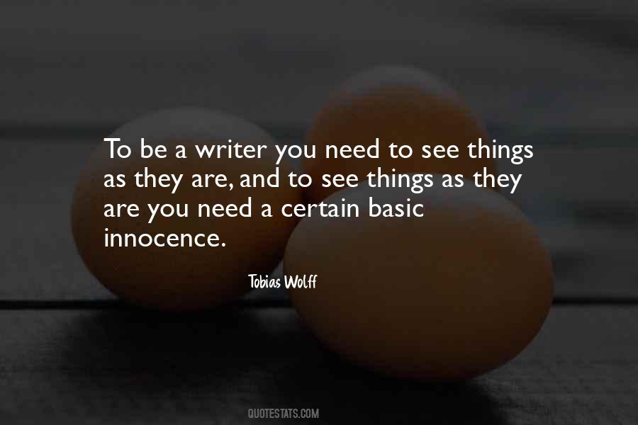 Be A Writer Quotes #1398400