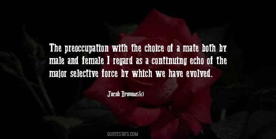 Mate Choice Quotes #504713