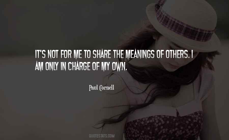 I Am In Charge Quotes #1704716