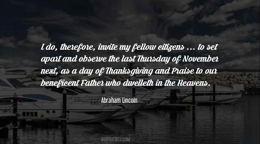 Quotes About Thanksgiving Day #458770