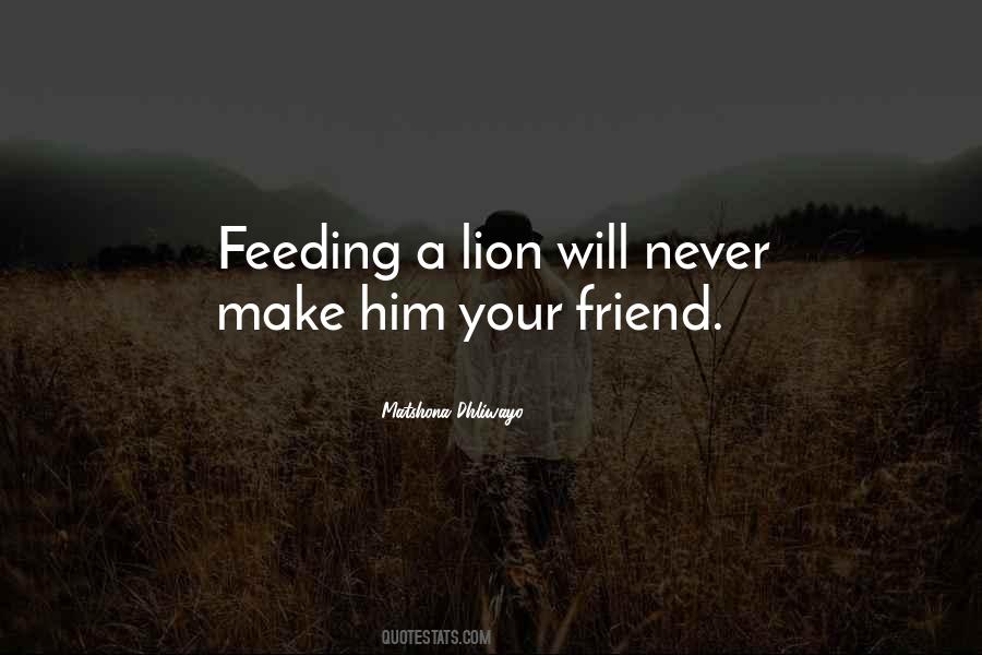 Lion Never Quotes #1404914