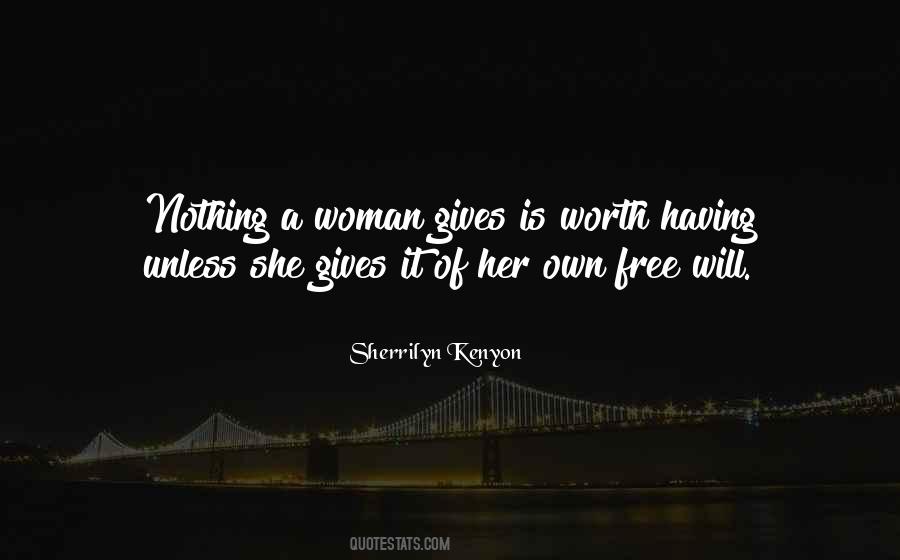 Worth Of Woman Quotes #1245426
