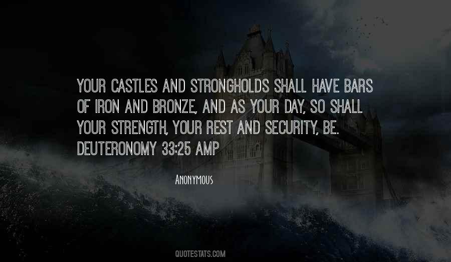 Quotes About Strongholds #168936