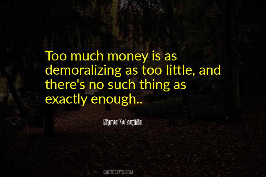 Quotes About Too Much Money #1144183