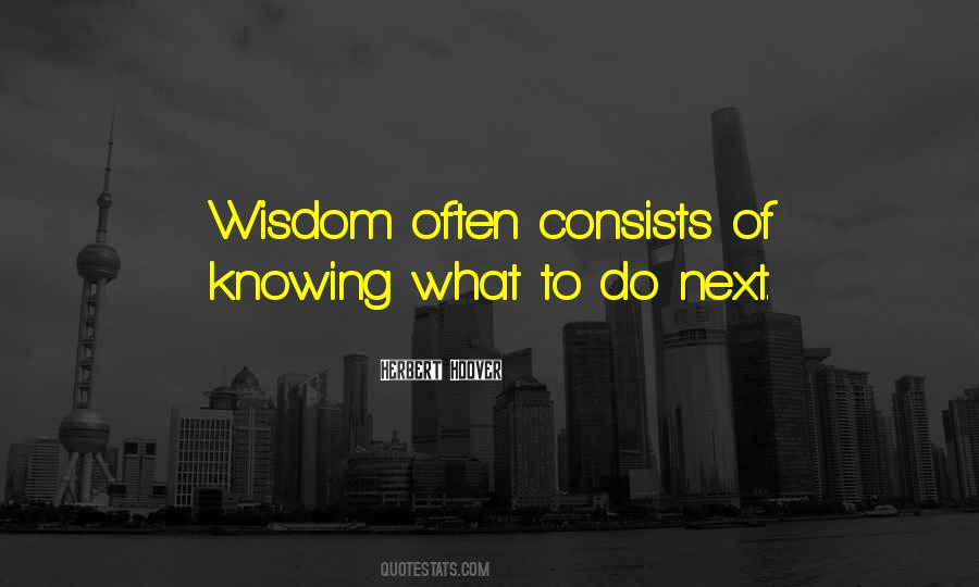 Knowing What To Do Next Quotes #395034