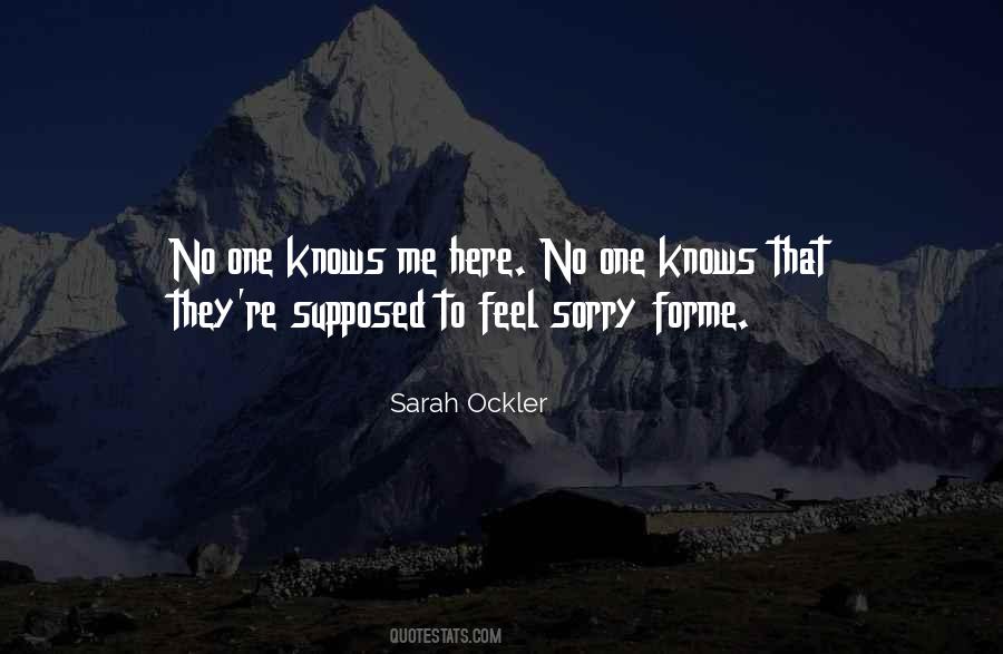 Quotes About No One Knows Me #1568876