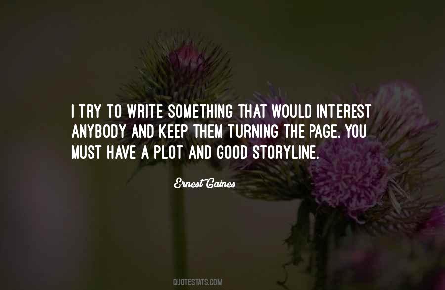 Quotes About Storyline #516057