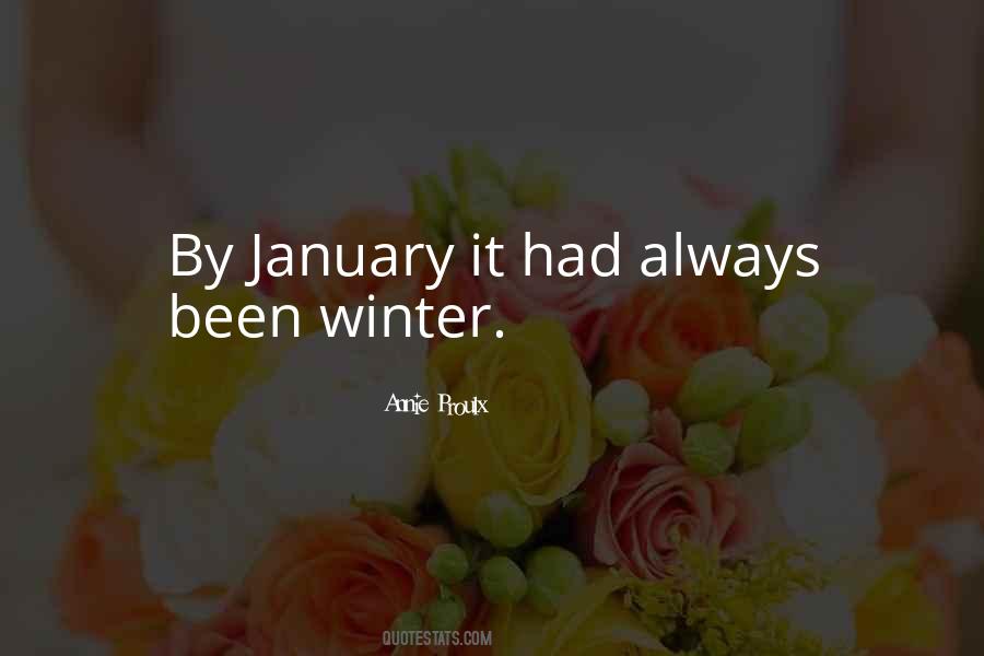 Quotes About January #1723641