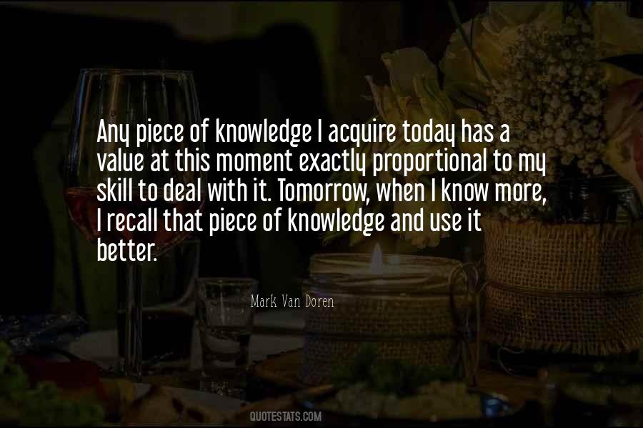 Quotes About Skills And Knowledge #1250658