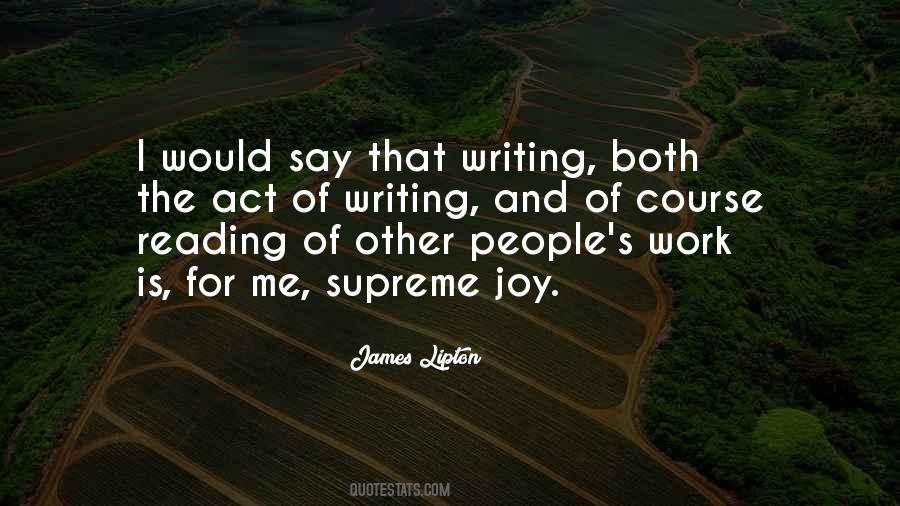 Quotes About The Act Of Writing #1156825