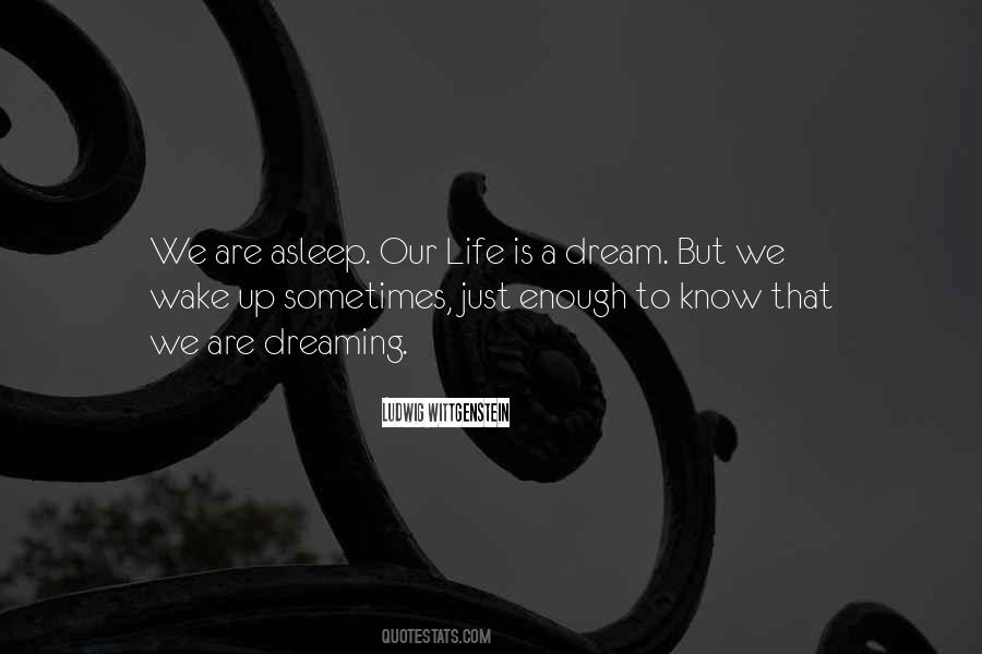 Life Is A Dream Quotes #1174838