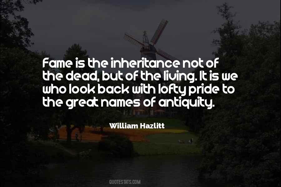 Quotes About Inheritance #1175613