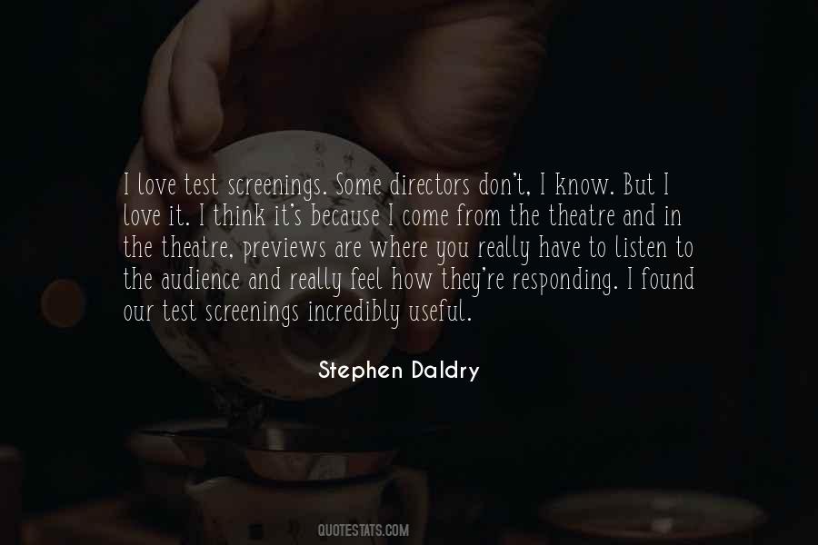 Quotes About Theatre Directors #458280