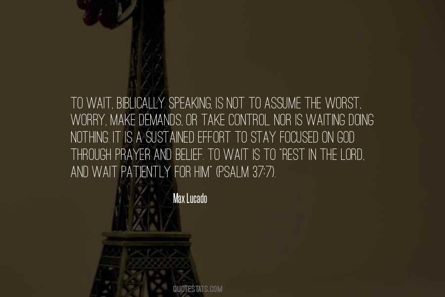 Wait For Him Quotes #188906