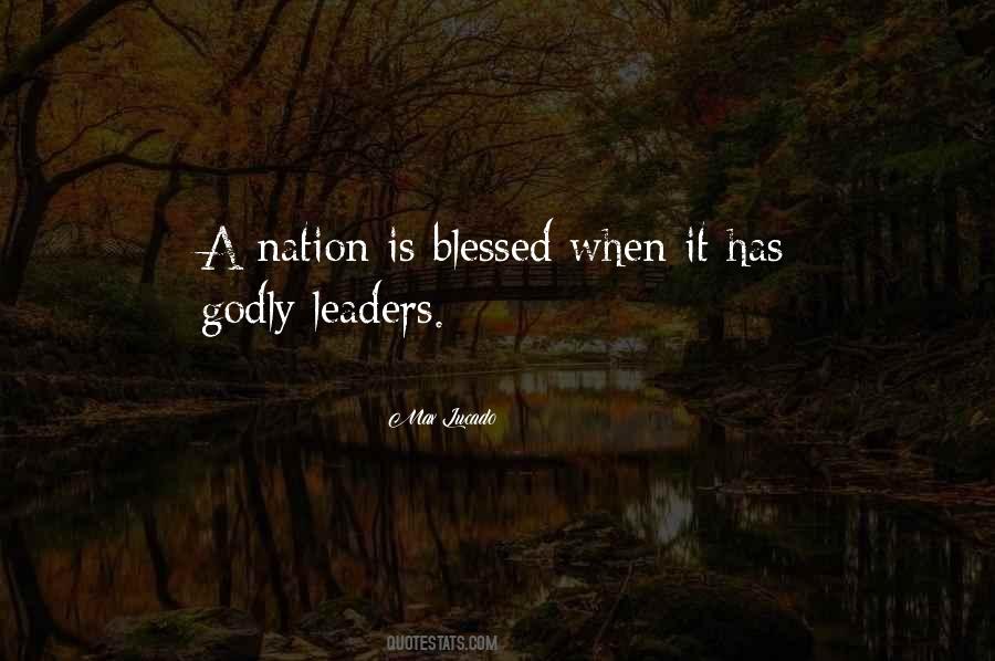 Quotes About Godly Leaders #1674156