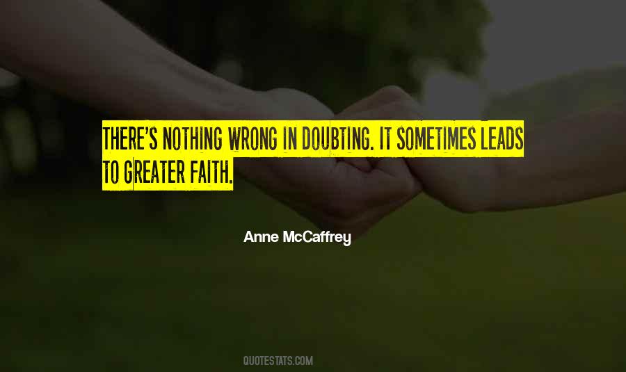 Quotes About Doubting #1069484
