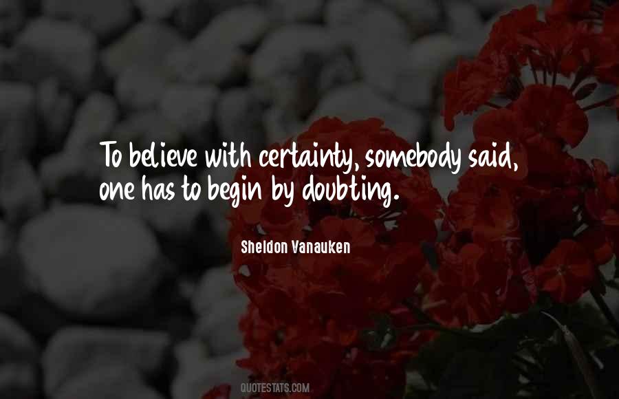 Quotes About Doubting #1785815