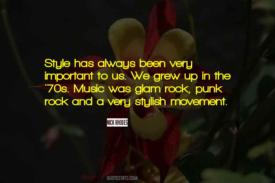 Quotes About Glam Rock #724863