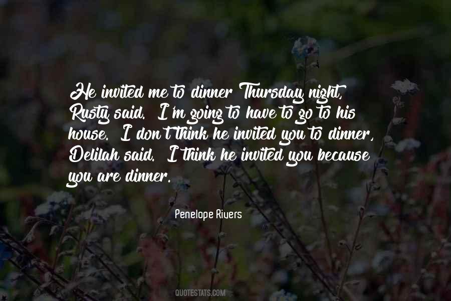 Quotes About Thursday Night #1364770