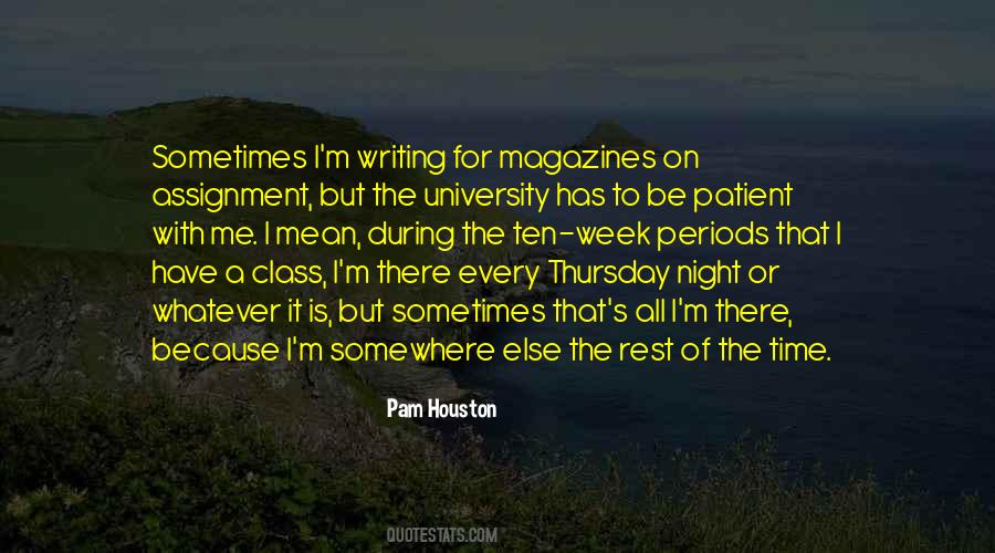 Quotes About Thursday Night #1433049