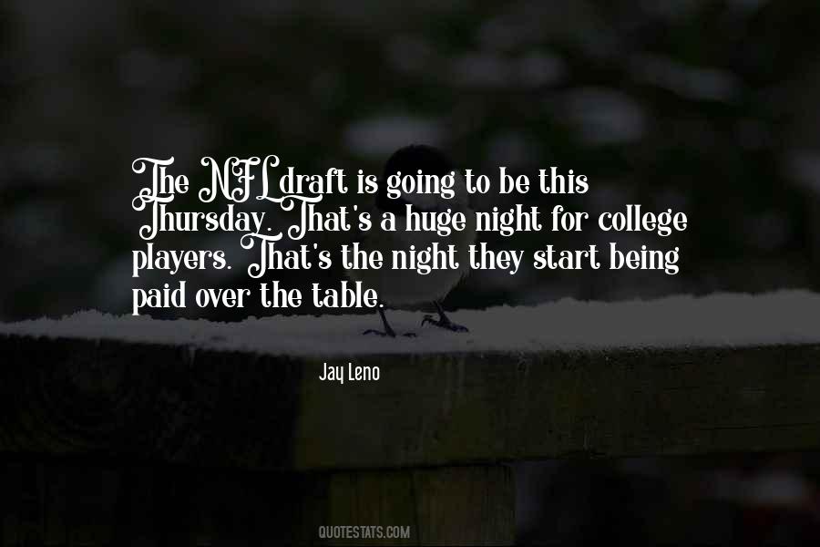 Quotes About Thursday Night #614634