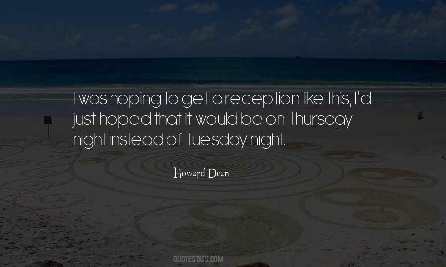 Quotes About Thursday Night #638464