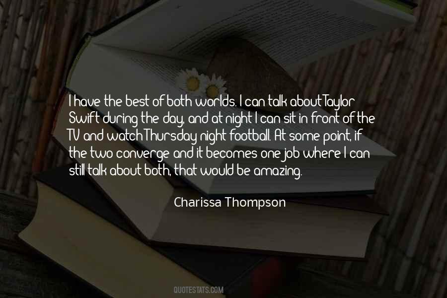 Quotes About Thursday Night #963416