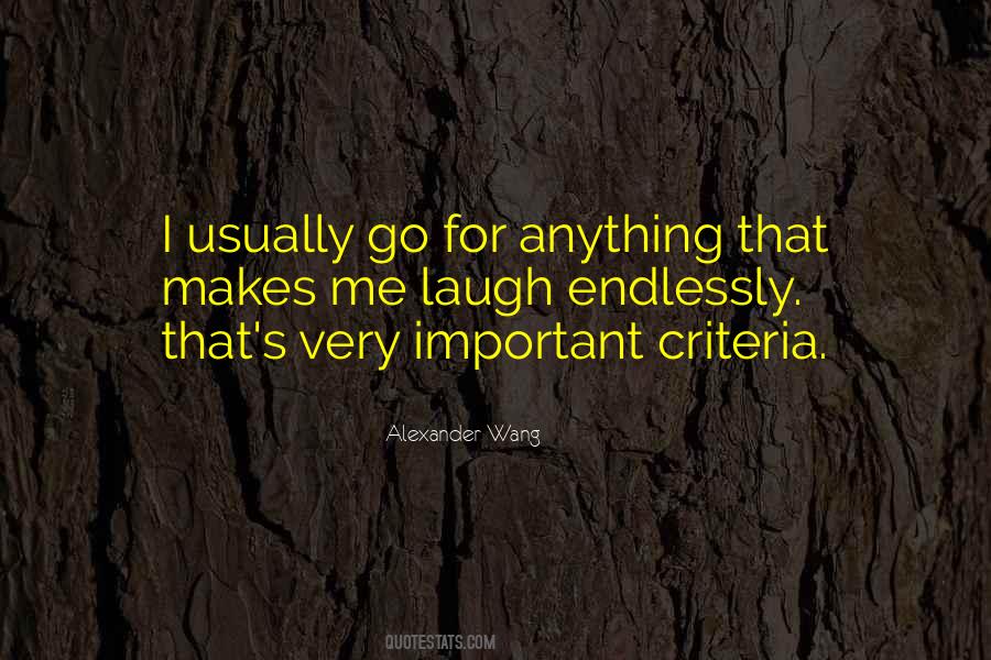 Quotes About Criteria #949780