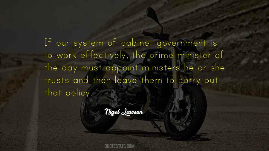 Quotes About Prime Ministers #1036606