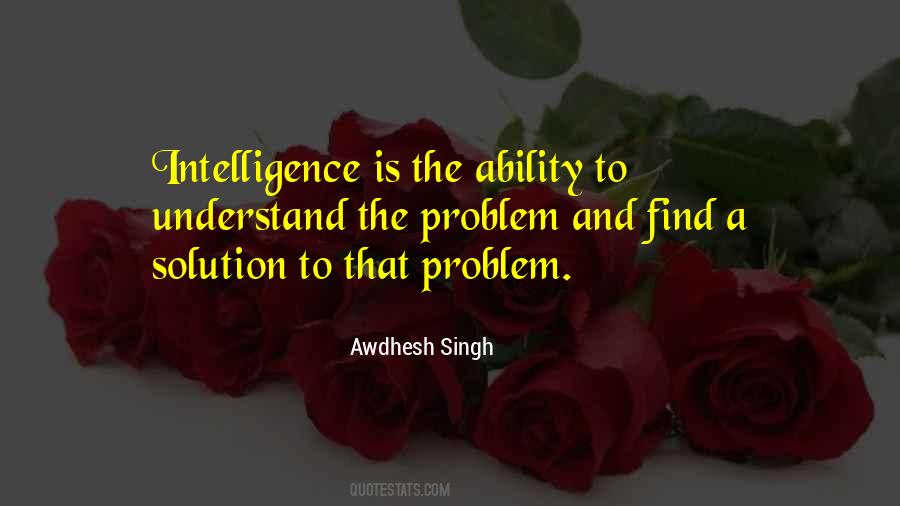 Quotes About Solution To A Problem #273485